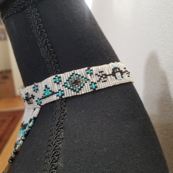 Vintage 1930's Native American Beaded Choker! - Picture 4 of 5